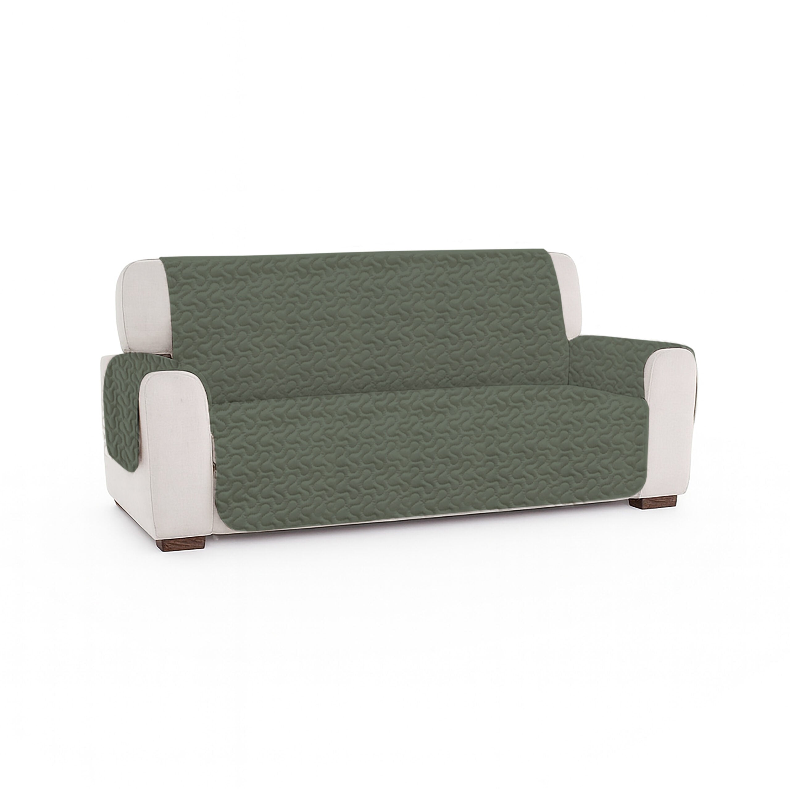 Cuvertură matlasată canapea 3 locuri două fețe - LIGHT STEEL GRAY